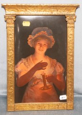 FRAMED KPM PORCELAIN PLAQUE La