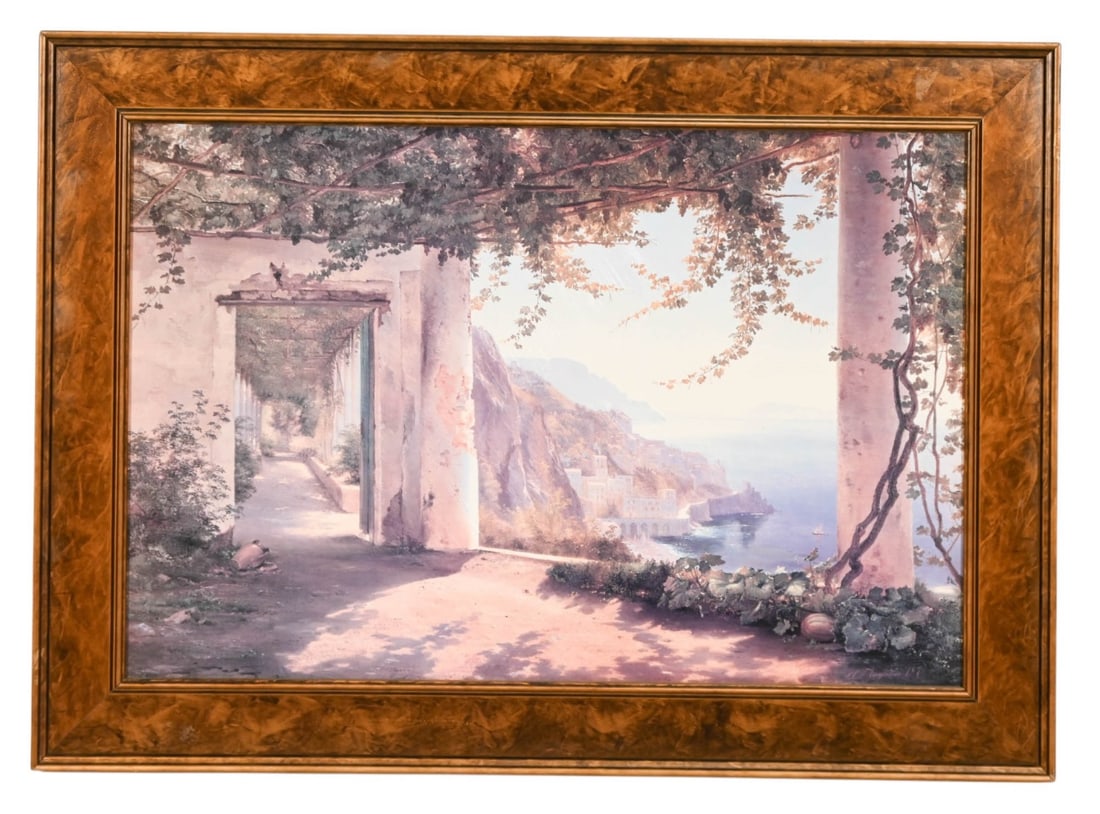 FRAMED LARGE GICLEE MEDITERRANEAN