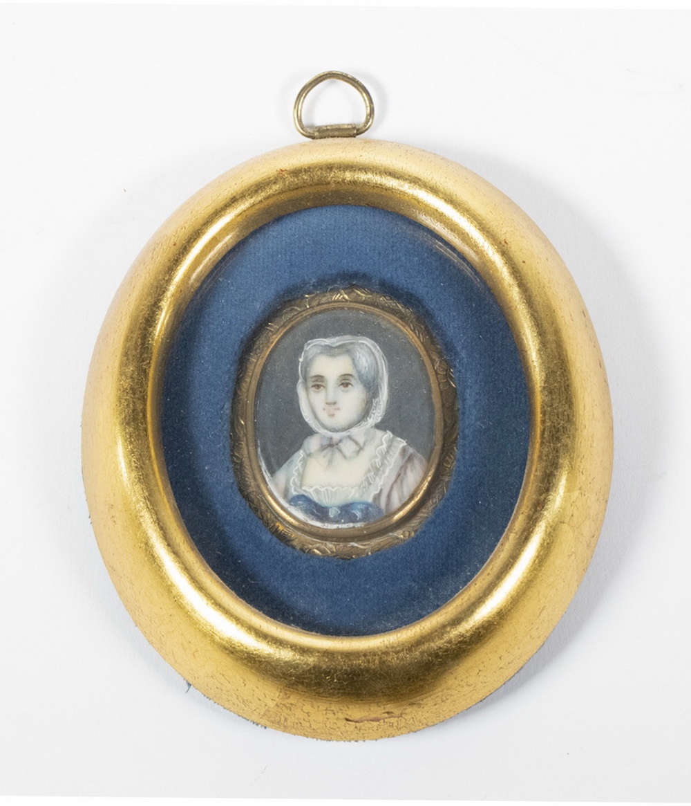 FRAMED LATE 18TH C. MINIATURE