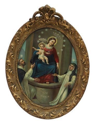 FRAMED MADONNA DEL ROSARIO DI