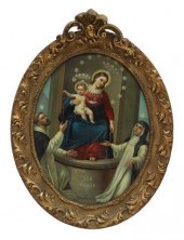 FRAMED MADONNA DEL ROSARIO DI