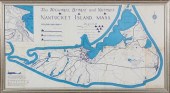 FRAMED MAP THE HIGH-WAYS AND N