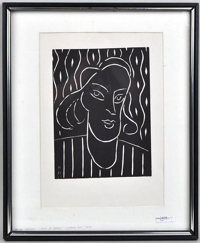 FRAMED MATISSE PRINT, POSSIBLY