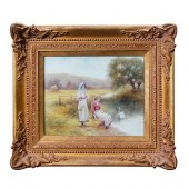 FRAMED MILWYN HOLLOWAY CERAMIC