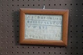 FRAMED MINIATURE SAMPLER. Work