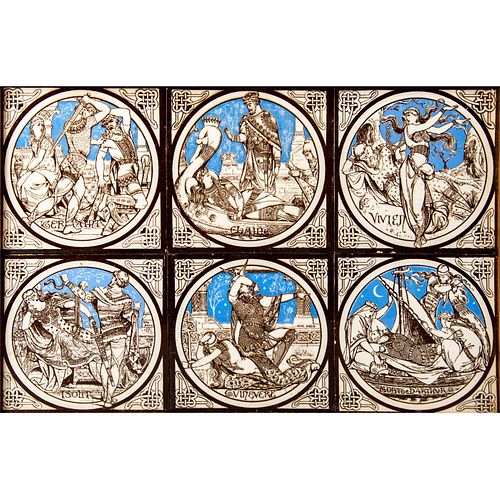 FRAMED MINTONS, TENNYSON'S IDYLLS