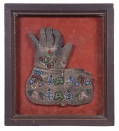 FRAMED NATIVE AMERICAN BEADED