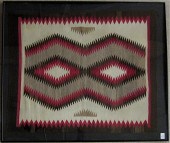 FRAMED NAVAJO RUG Ganado Regio