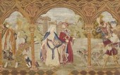 FRAMED NEEDLEWORK PICTURE LE M