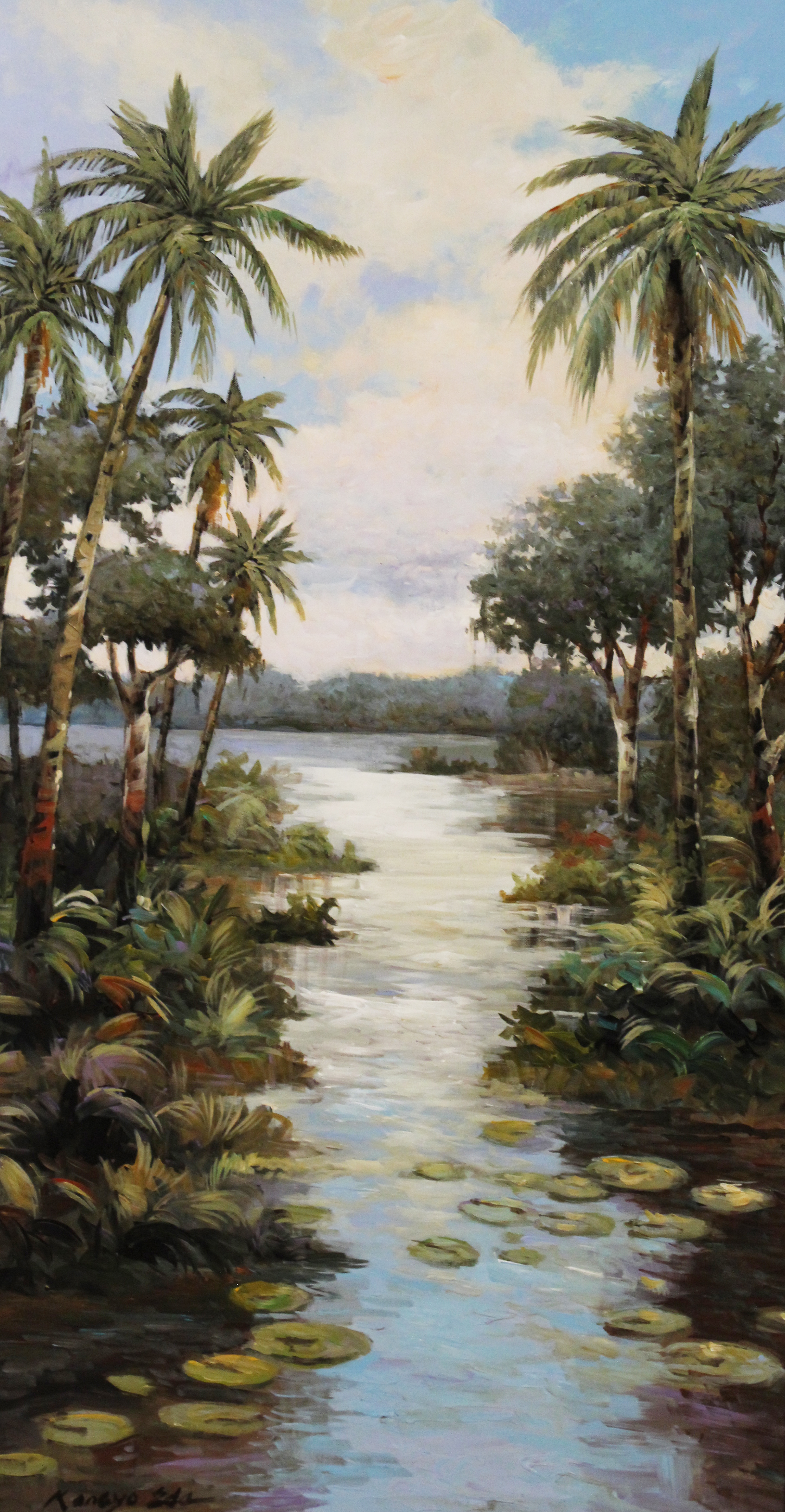 FRAMED O/C PAINTING OF COASTAL