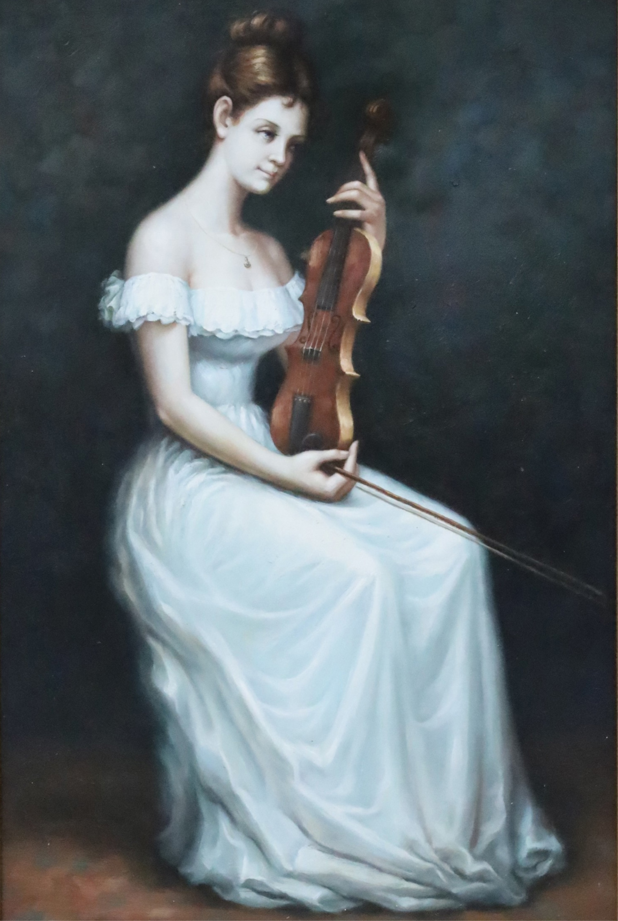 FRAMED O/C PAINTING OF FEMALE