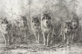 FRAMED OFFSET LITHOGRAPH, 'MYS