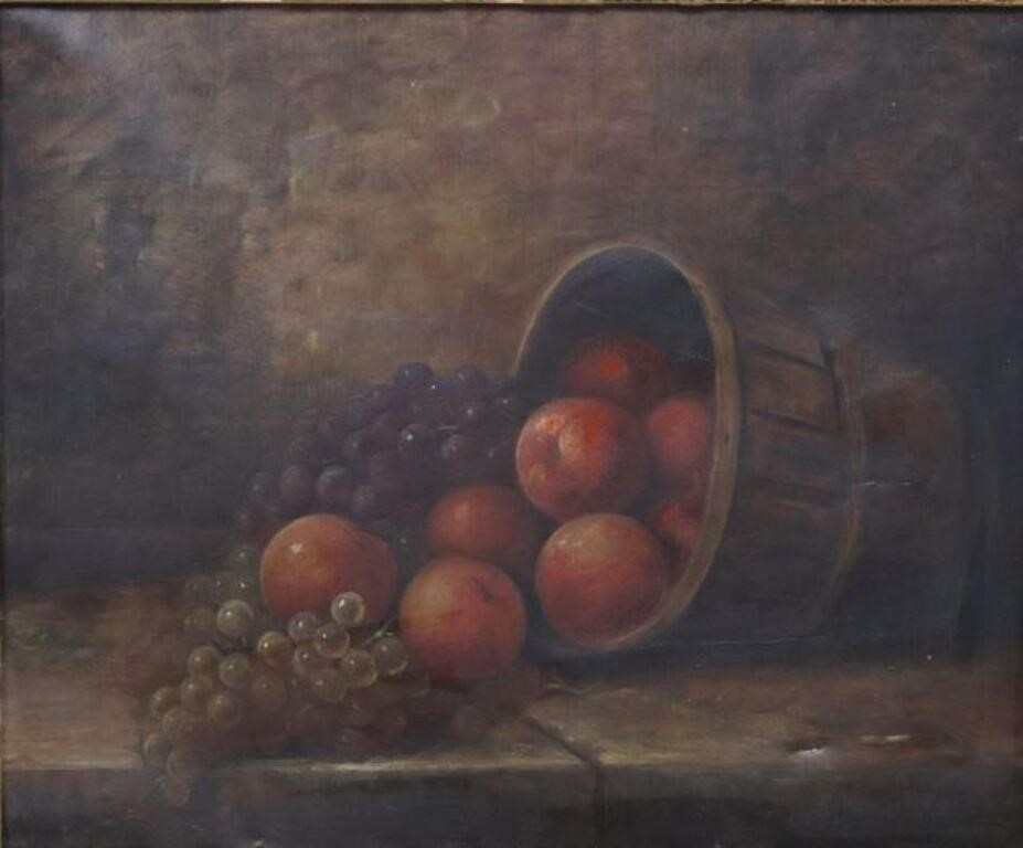 FRAMED OIL CANVAS PAINTING STILL