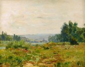 FRAMED OIL ON BOARD, C. 20TH C