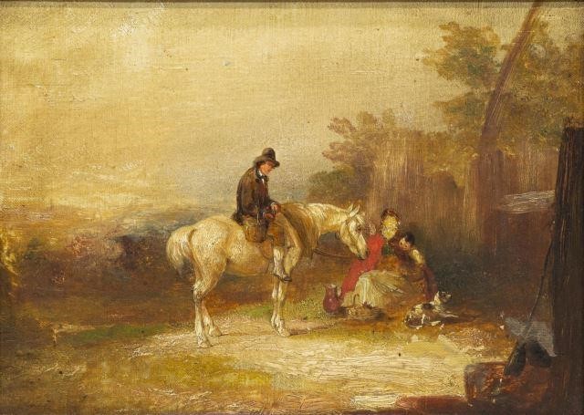 FRAMED OIL ON CANVAS GENRE