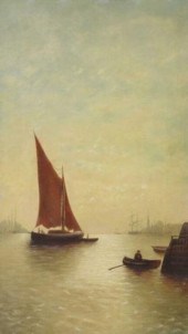 FRAMED OIL ON CANVAS MARITIME