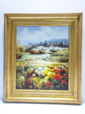 FRAMED OIL ON CANVAS PAINTING: