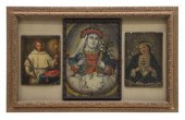 FRAMED OIL ON TIN RETABLOS NON