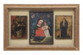 FRAMED OIL ON TIN RETABLOS ST