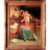FRAMED OIL PAINTING, IN THE ST