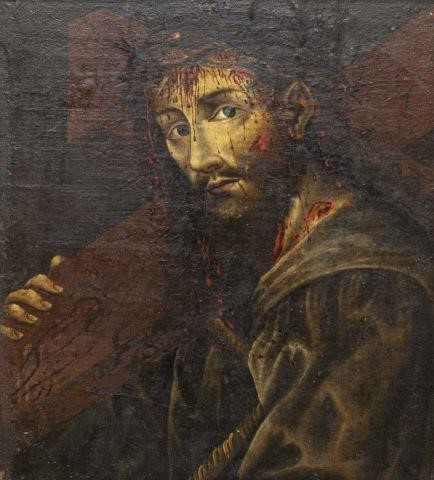 FRAMED OIL PAINTING OF JESUS