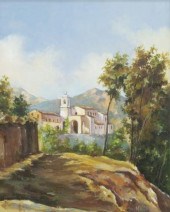 FRAMED OIL PAINTING ON BOARD,