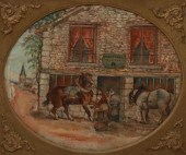 FRAMED OIL PAINTING ON PANEL F