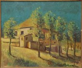 FRAMED OIL PAINTING TUSCAN LAN