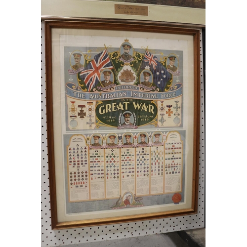 Framed original "Record of The
