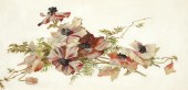 FRAMED PAINTING OF POPPIES ON