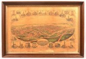 FRAMED PANORAMIC VIEW OF YORK,