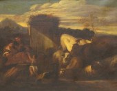FRAMED PASTORAL OIL PAINTING,