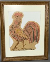 FRAMED PENCIL AND WATERCOLOR R