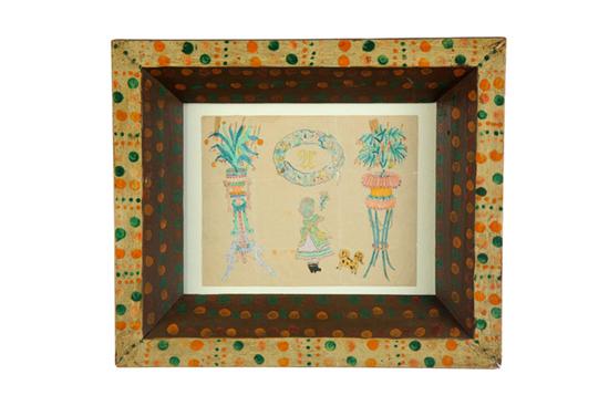 FRAMED PICTURE.  Probably American