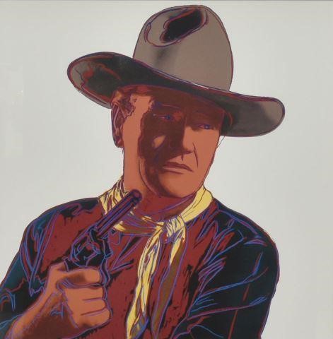 FRAMED POP ART PRINT JOHN WAYNE
