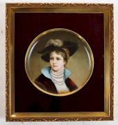 FRAMED PORCELAIN PLAQUE CHARGE