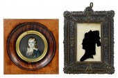 FRAMED PORTRAIT MINIATURE AND
