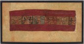 FRAMED PRECOLUMBIAN INCA WEAVI