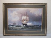 Framed print after Wilhelm Mel