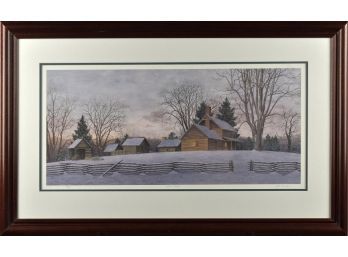 Framed print, homestead in