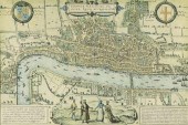FRAMED PRINT LONDON MAP AFTER