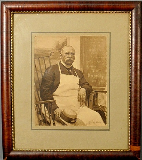 Framed print of a portrait of