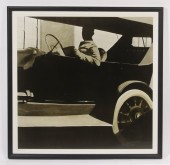 FRAMED PRINT OF EARLY AUTOMOBI