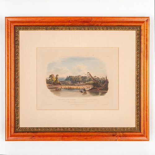 FRAMED PRINT, PUNKA INDIANS