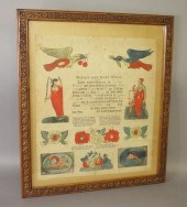 FRAMED PRINTED & WATERCOLOR AC