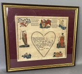 FRAMED PRINTED & WATERCOLOR GE