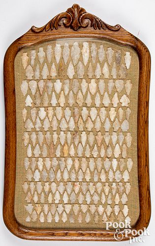 FRAMED QUARTZITE STONE POINTS AND