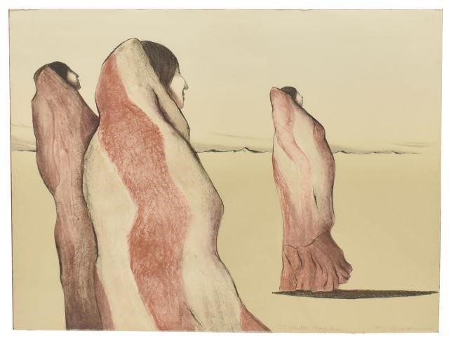 FRAMED R.C. GORMAN 'DESERT WOMEN'