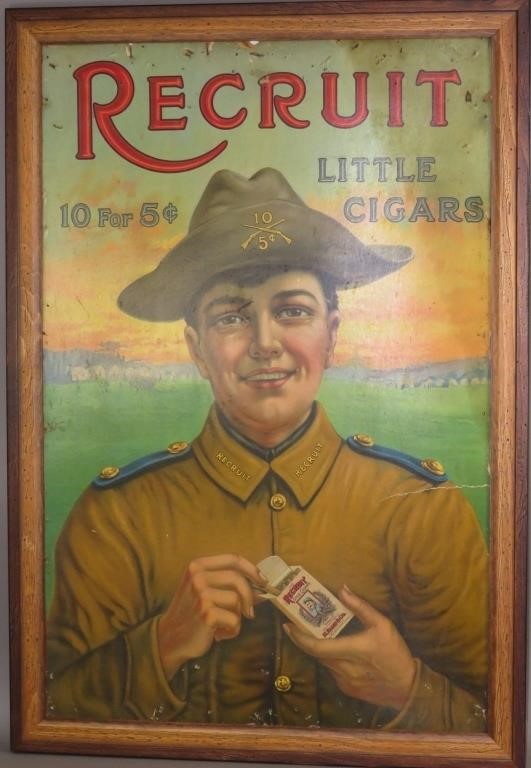FRAMED RECRUIT CIGAR POSTERBOARD