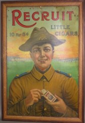 FRAMED RECRUIT CIGAR POSTERBOA